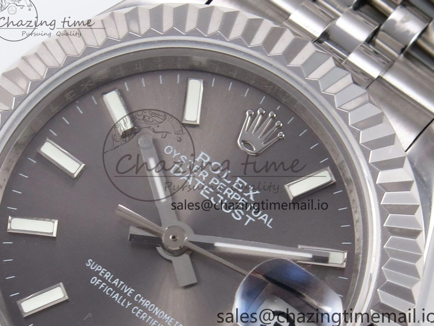 MiroTime 0425 Fashionable DateJust 28MM 279174 SS GMF 1:1 Best Edition 904L Steel Gray Stick Dial on Jubilee Bracelet A 1138